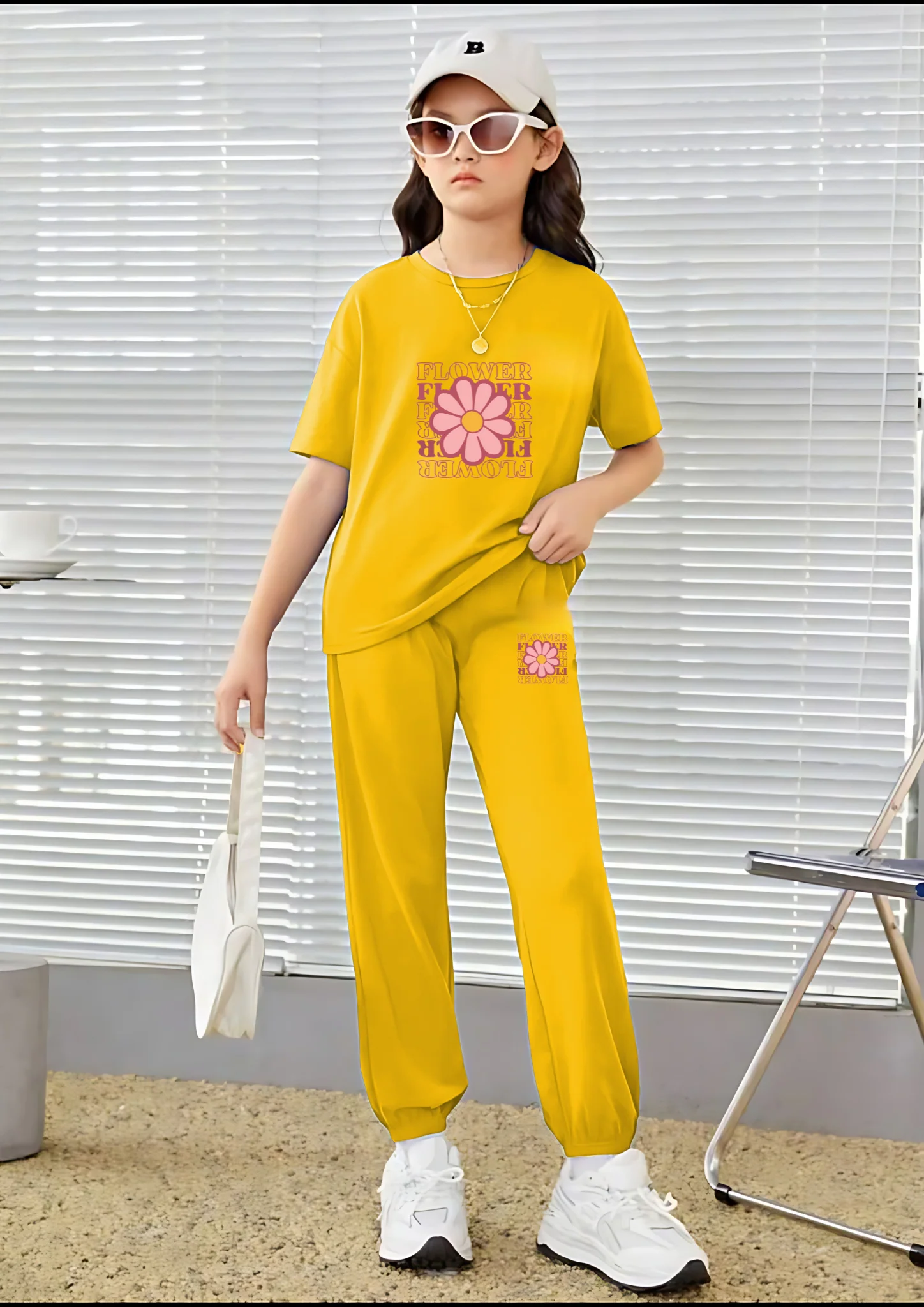 Flower Matching Set - T-Shirt and Pants - Image 3