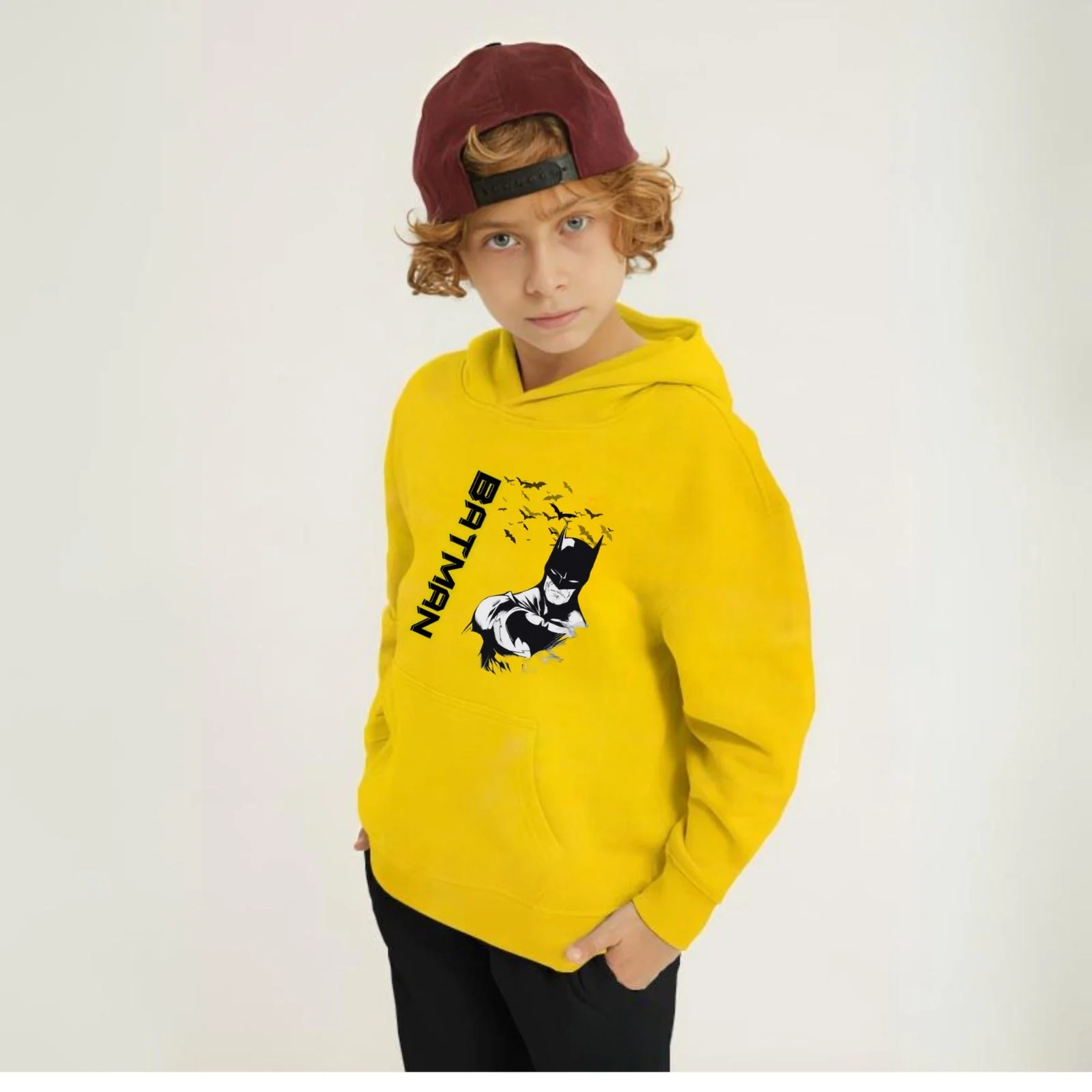 Batman Printed Kids Hoodie Set - Image 2