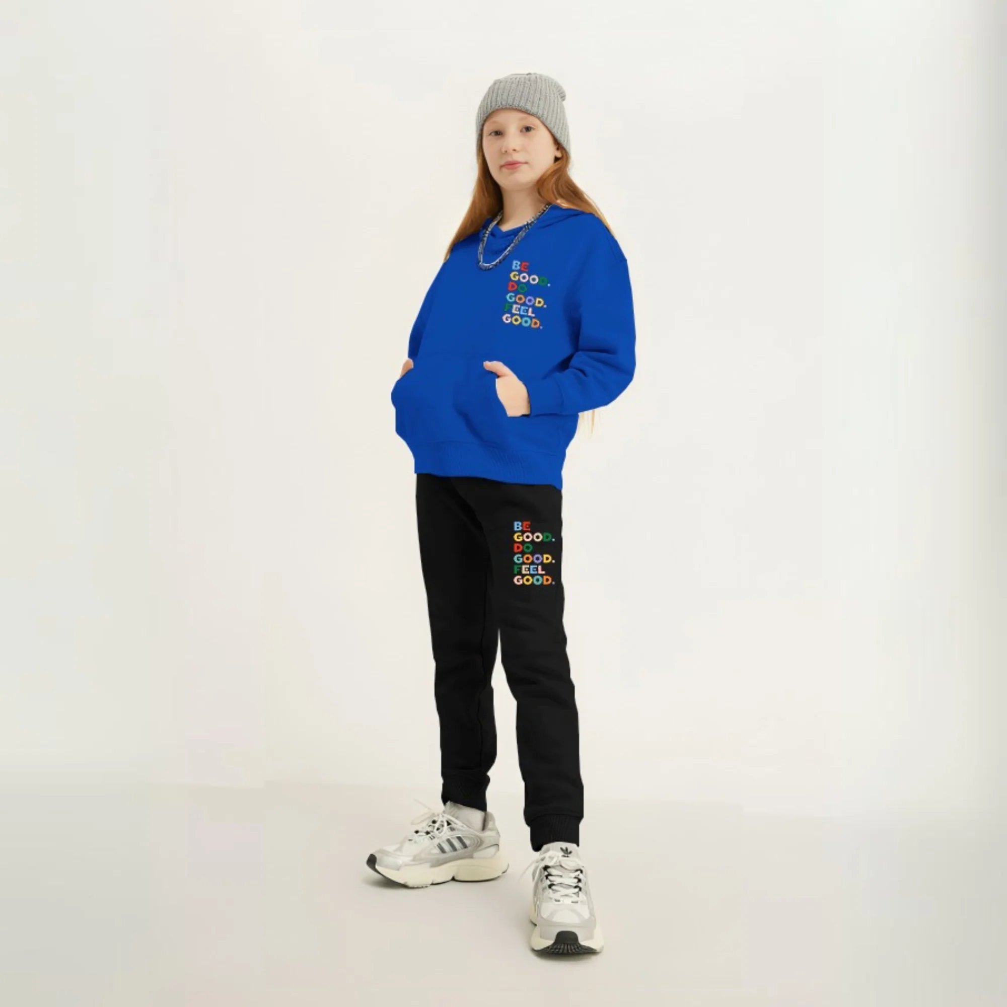 Be Good Printed Kids Hoodie Set - Image 2