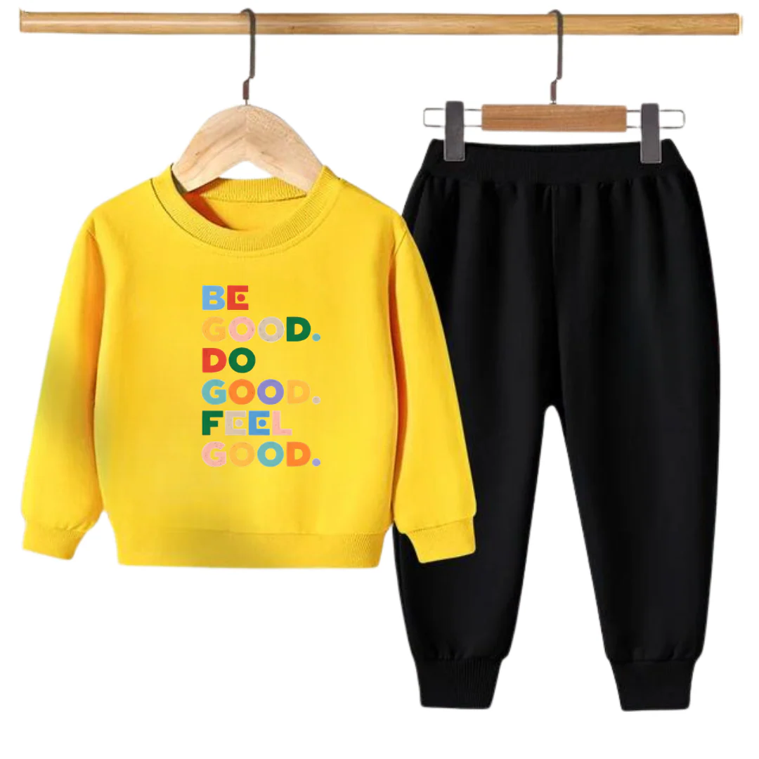 BE GOOD PRINTED SWEATSHIRT SET - Image 3