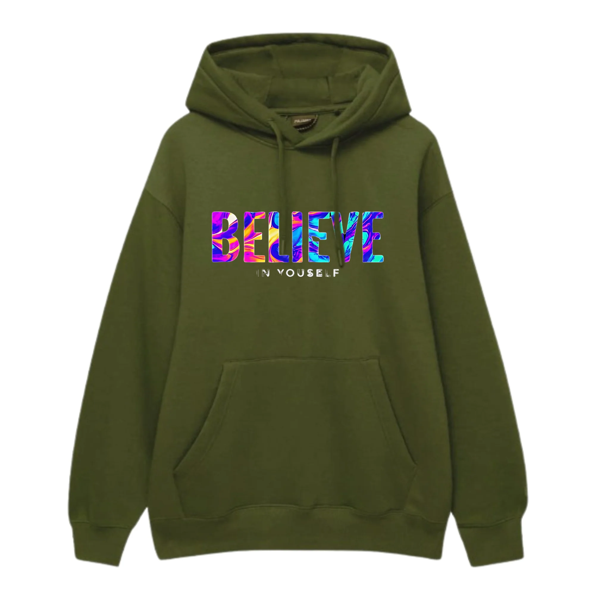Believe in Yourself Printed Hoodie - Image 5