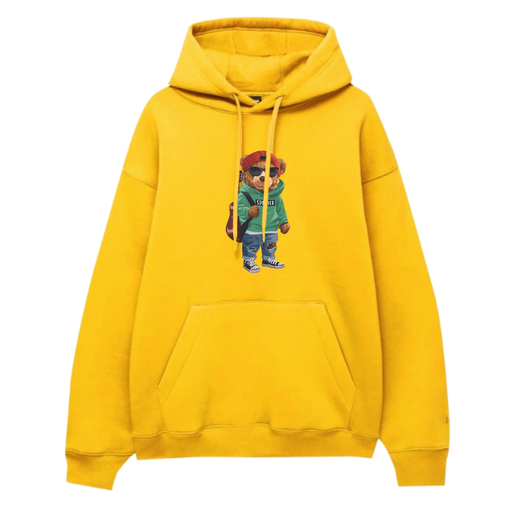 Green Polo Bear Hoodie - Image 4