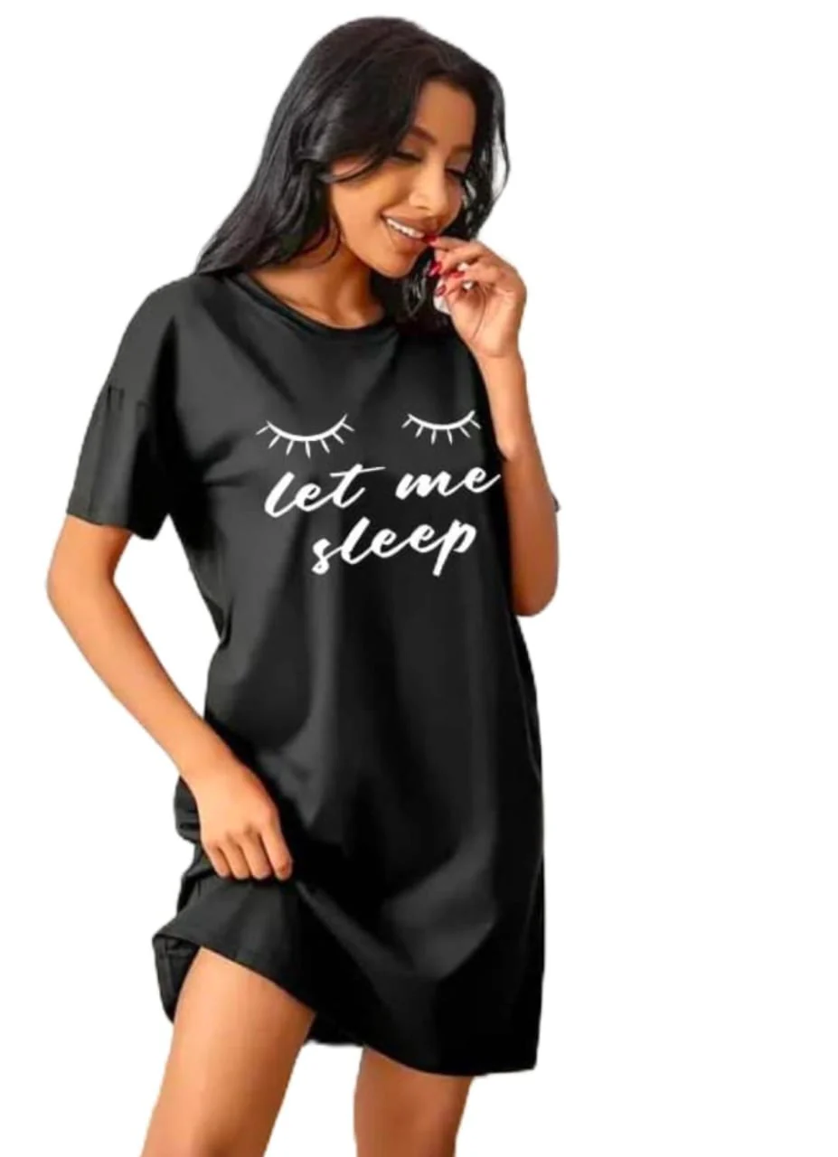 Let Me Sleep Printed Long Shirt - Image 3