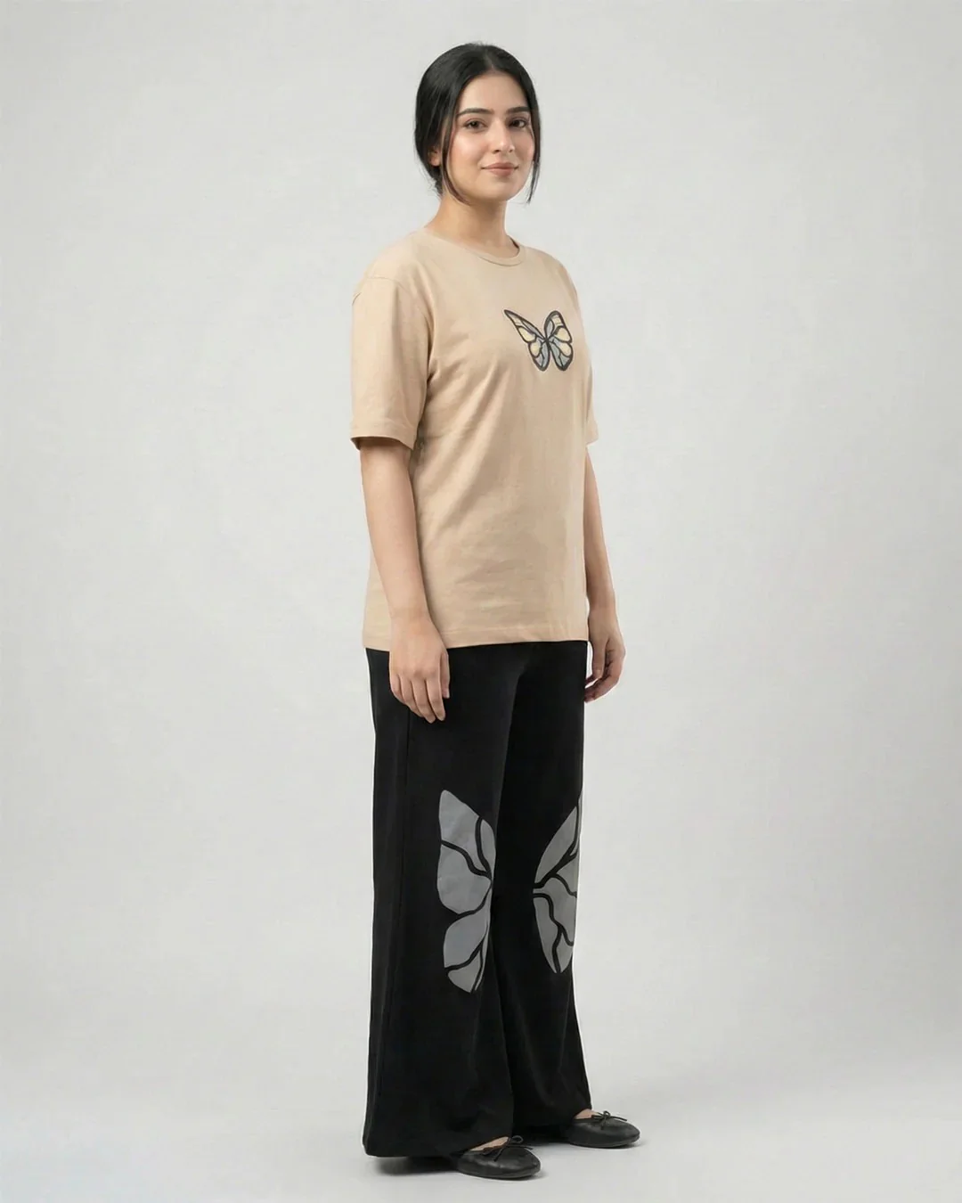 Butterfly Dreams Outfit | Beige - Image 2