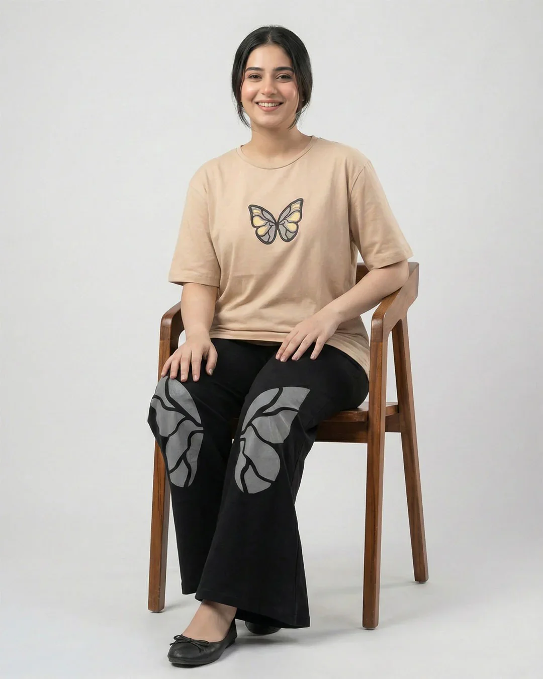 Butterfly Dreams Outfit | Beige - Image 3