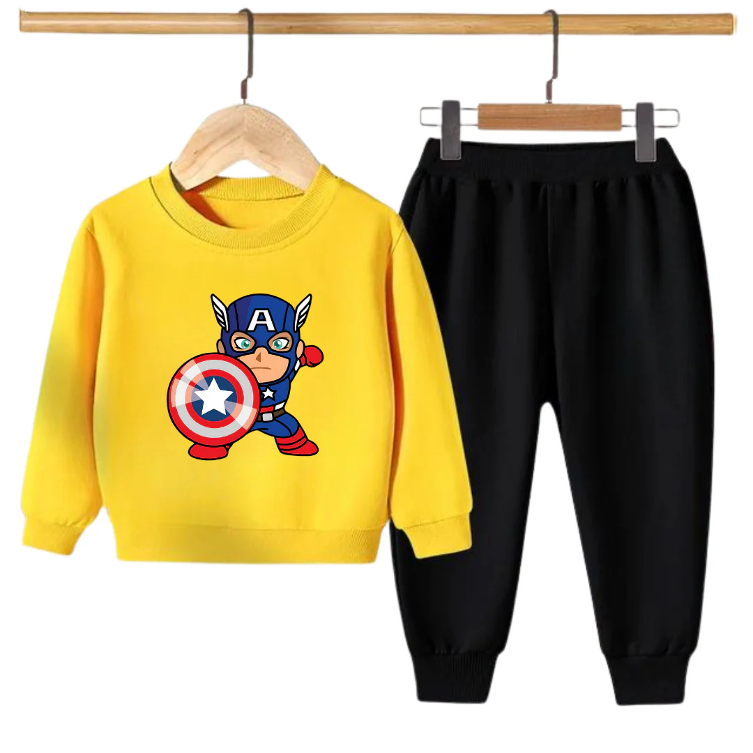 CAPT AMERICA PRINTED SWEATSHIRT SET - Image 2