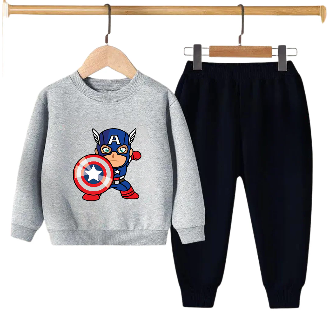 CAPT AMERICA PRINTED SWEATSHIRT SET - Image 3