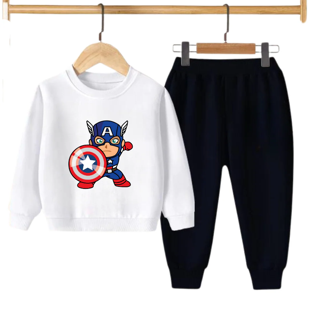 CAPT AMERICA PRINTED SWEATSHIRT SET - Image 4