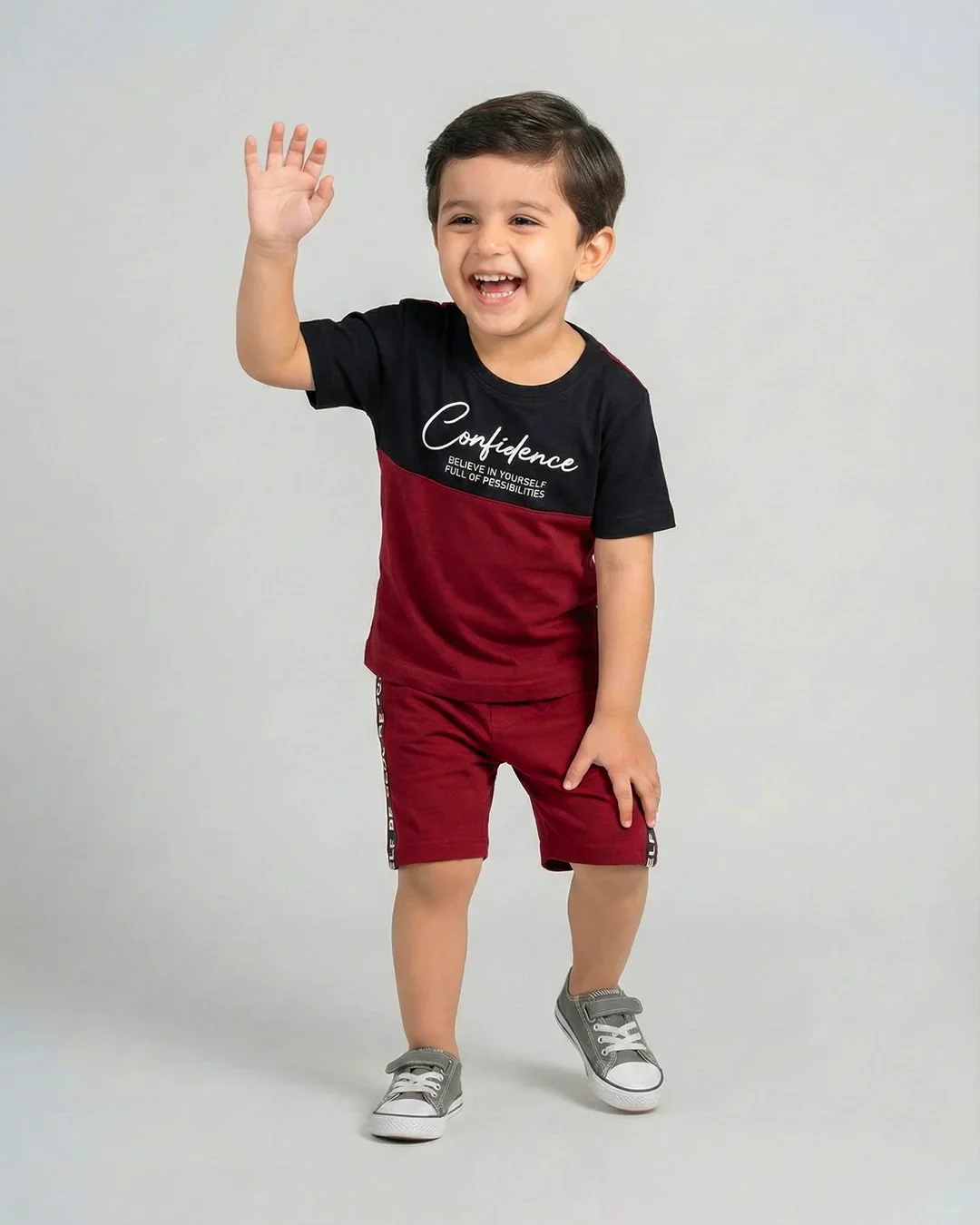 Maroon Confidence Short Set - Image 4