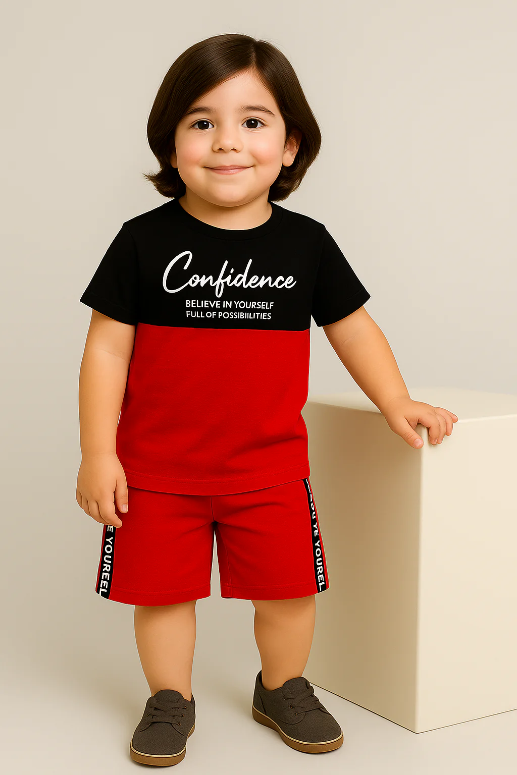 Maroon Confidence Short Set - Image 7