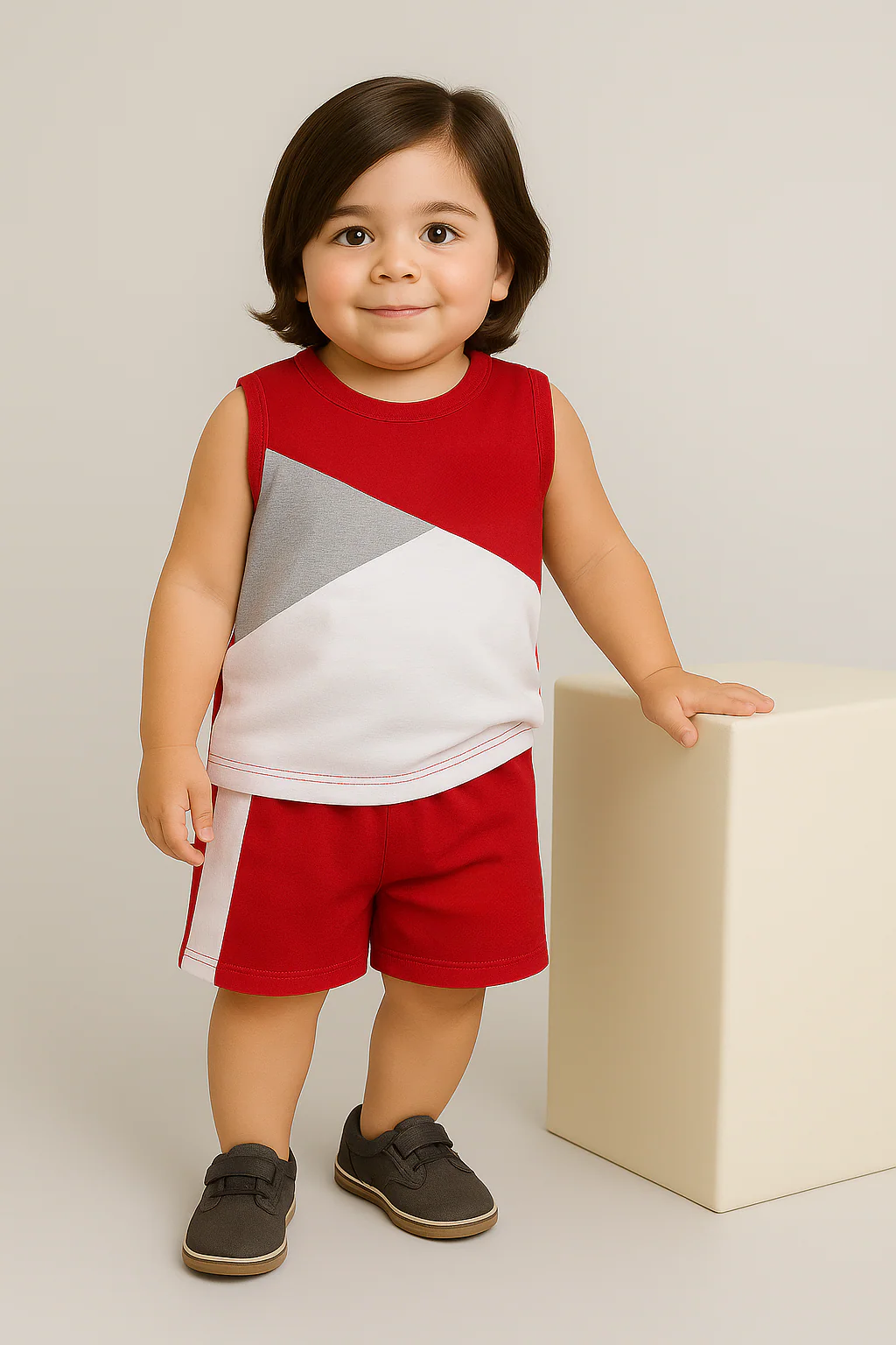 Cool Sleeveless Shorts Set - Image 3