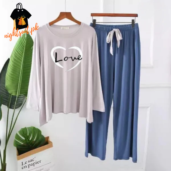 Love Heart Printed Loungewear - Image 3