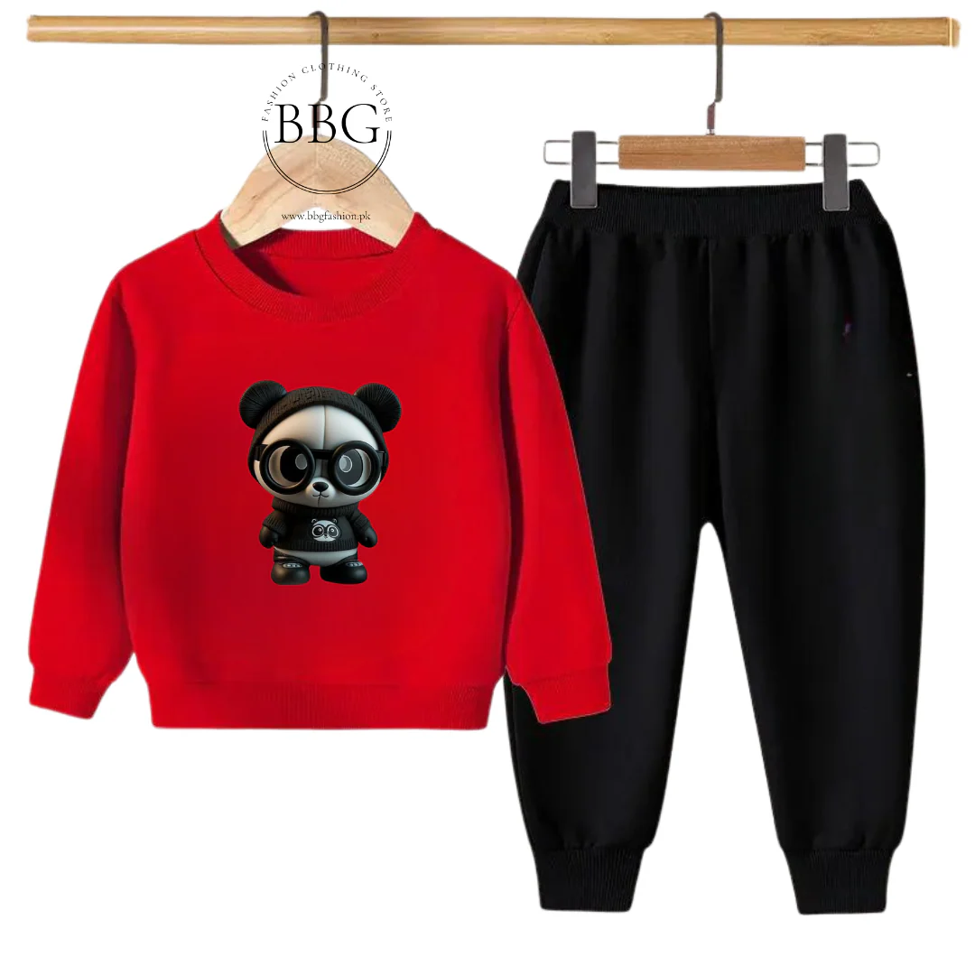 CUTE PANDA PRINTED SWEATSHIRT SET - Image 3