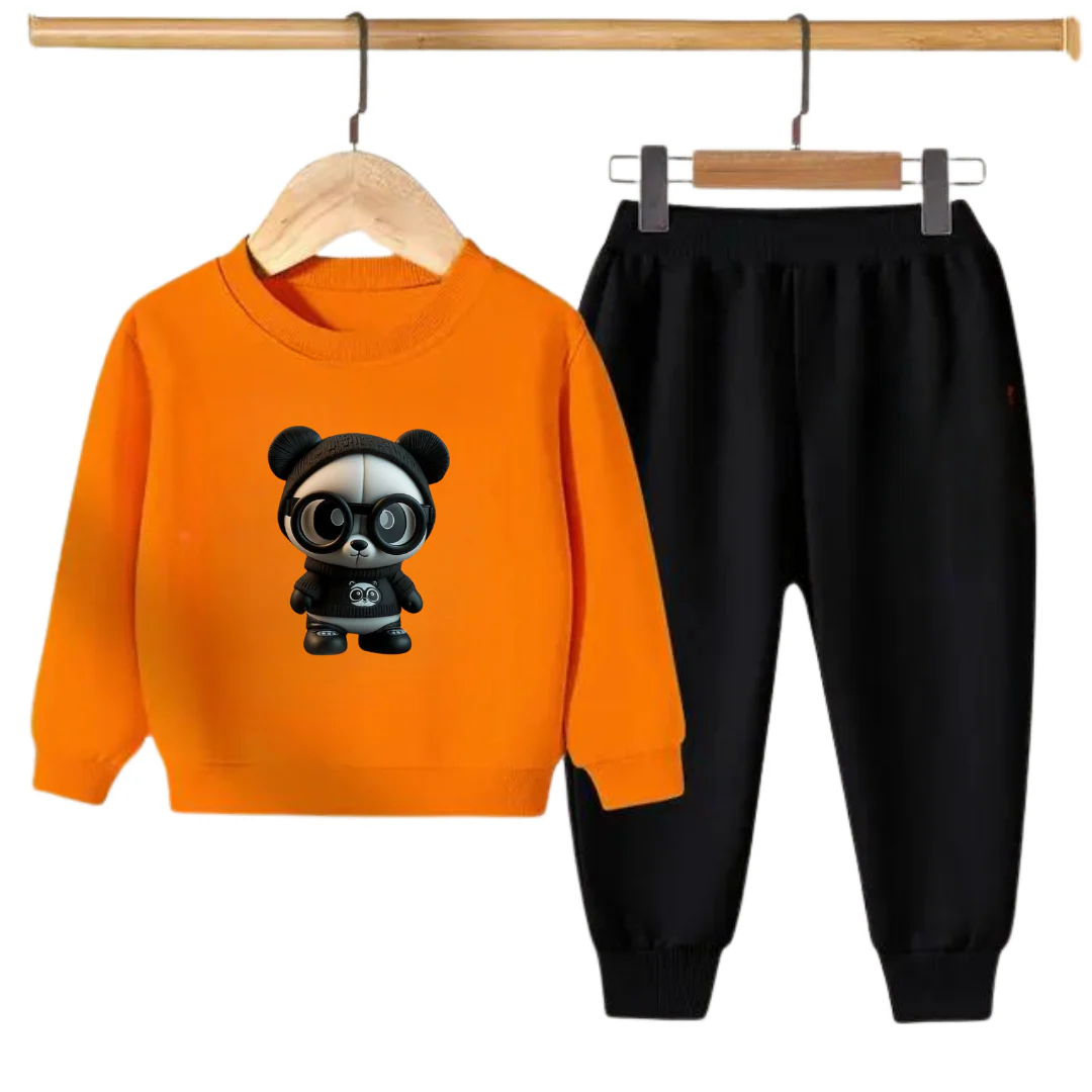 CUTE PANDA PRINTED SWEATSHIRT SET - Image 4