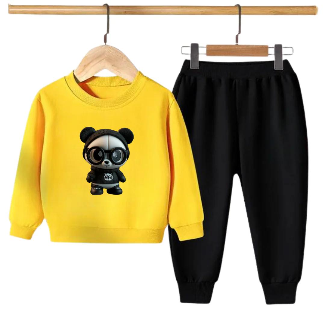 CUTE PANDA PRINTED SWEATSHIRT SET - Image 5