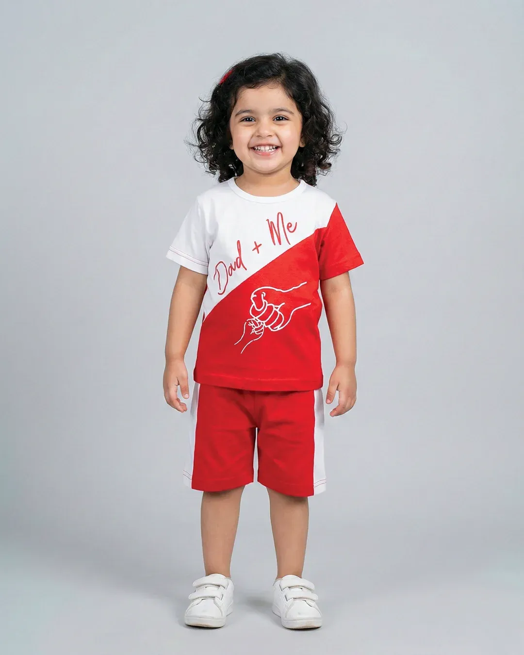 Dad + Me Red Summer T-Shirt & Shorts