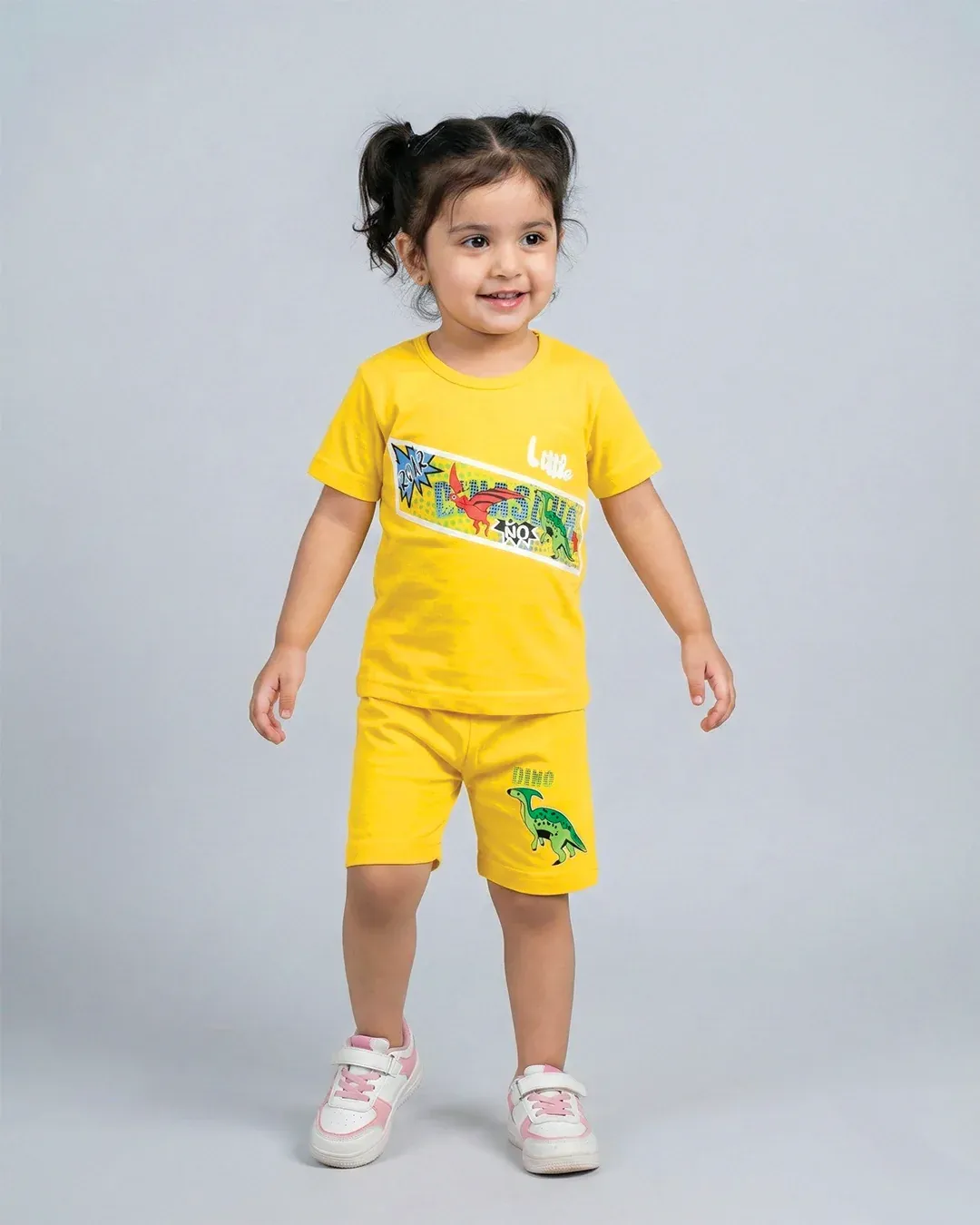 Dinosaur Pattern T-shirt & Shorts Set - Image 3