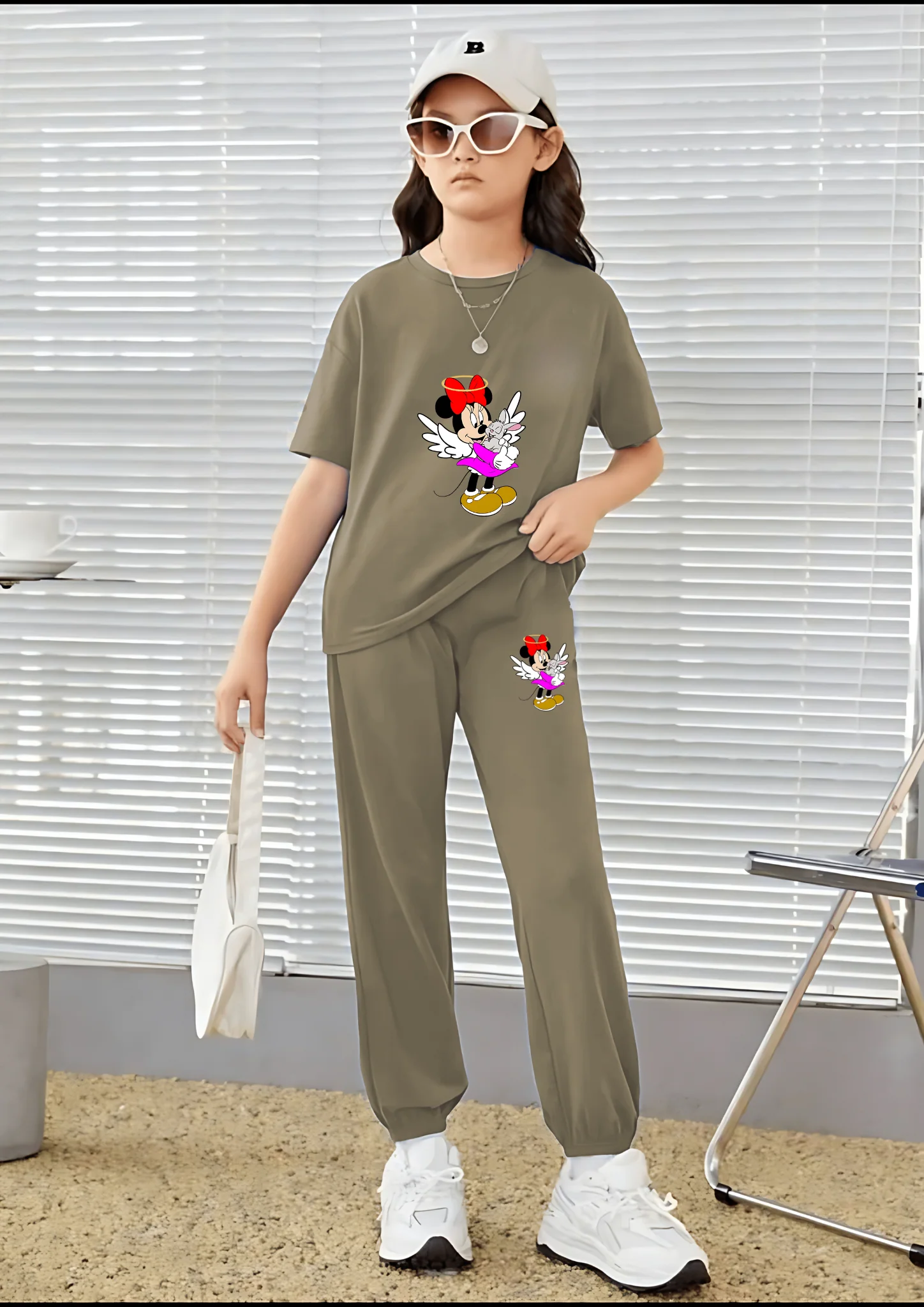 Minnie Angel Printed Matching Set - T-Shirt and Pants - Image 3
