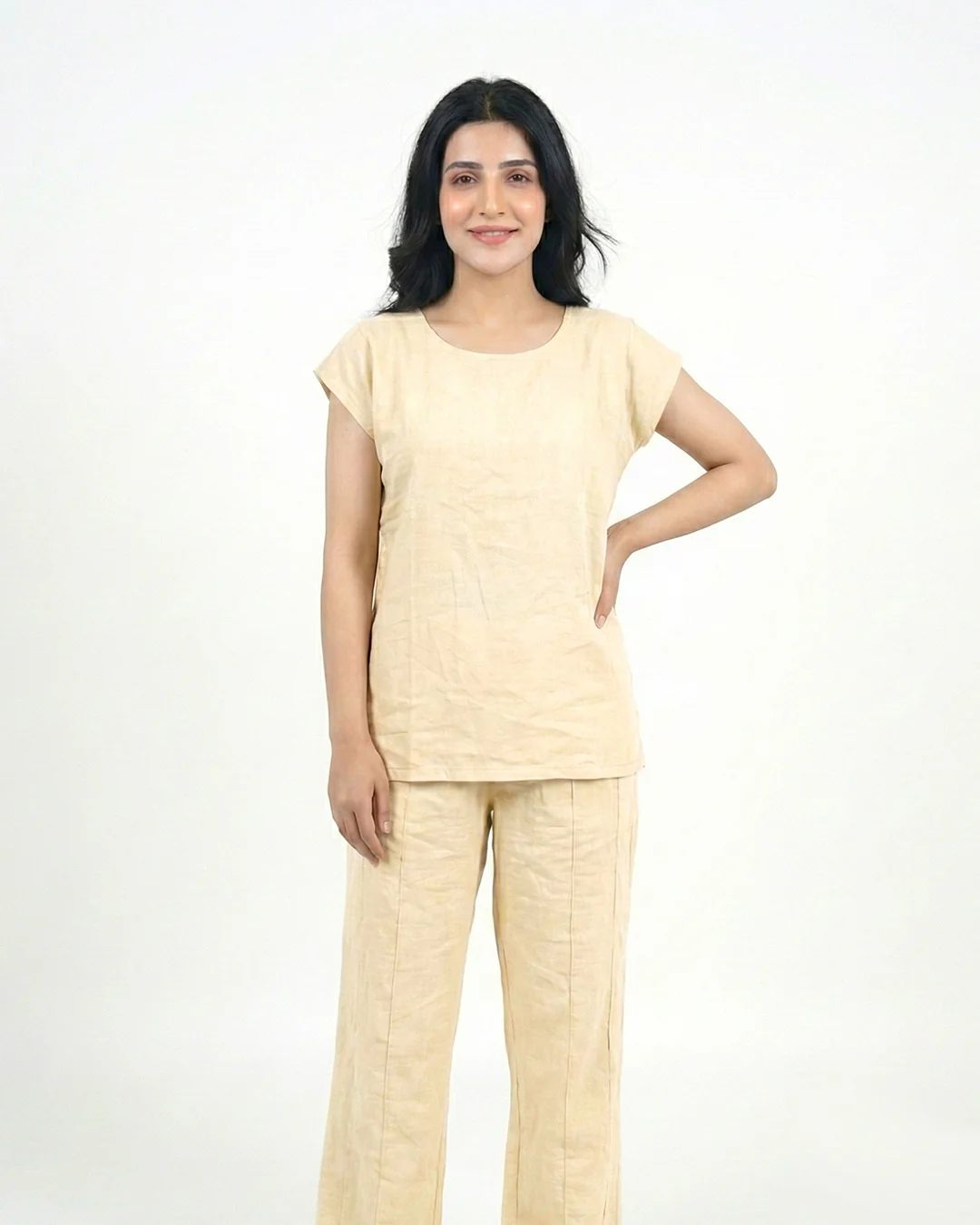 Elegant Comfort Two-Piece Set | Beige
