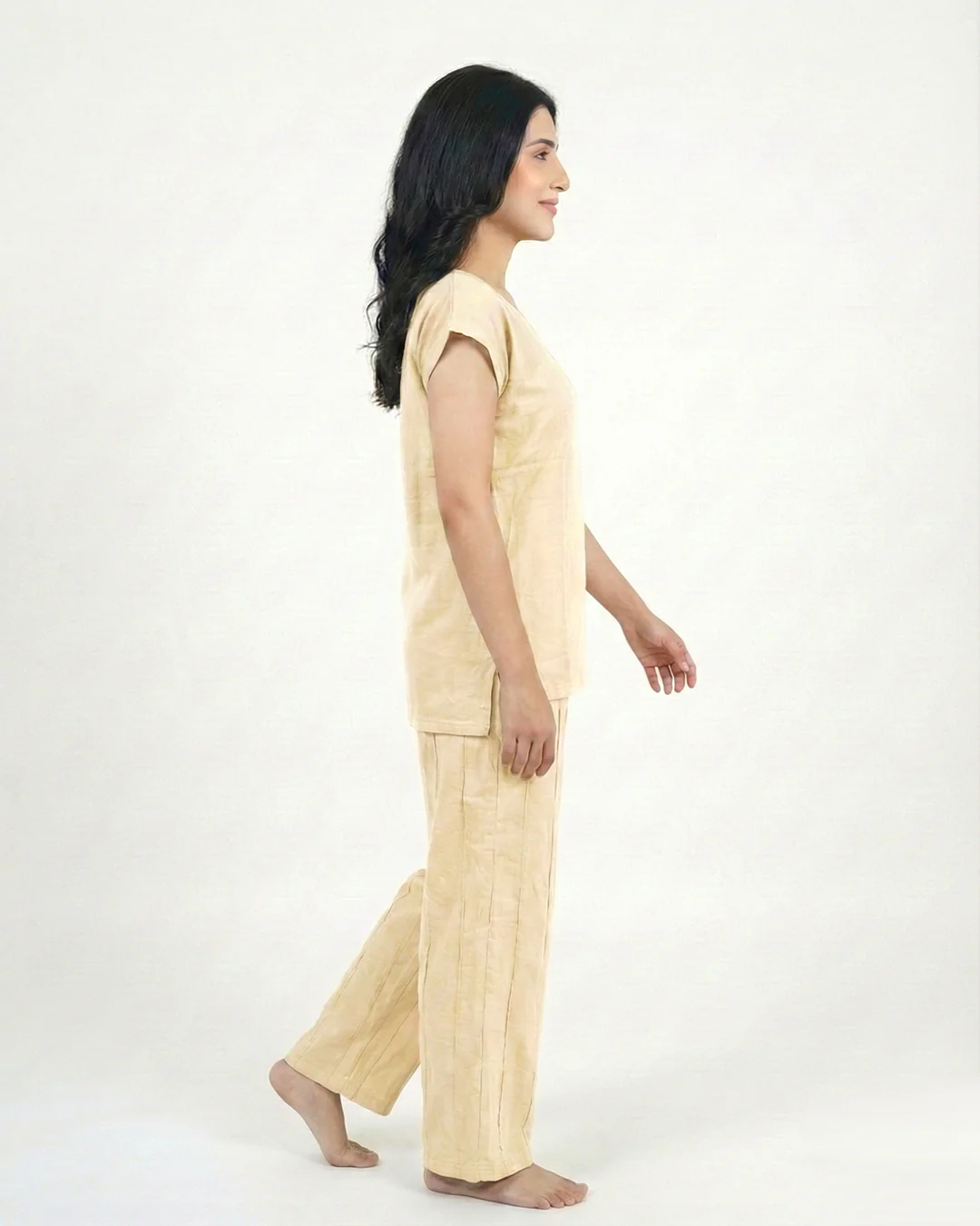 Elegant Comfort Two-Piece Set | Beige - Image 2