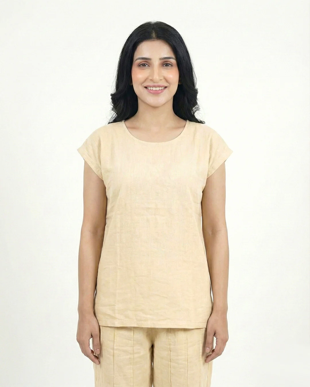 Elegant Comfort Two-Piece Set | Beige - Image 3