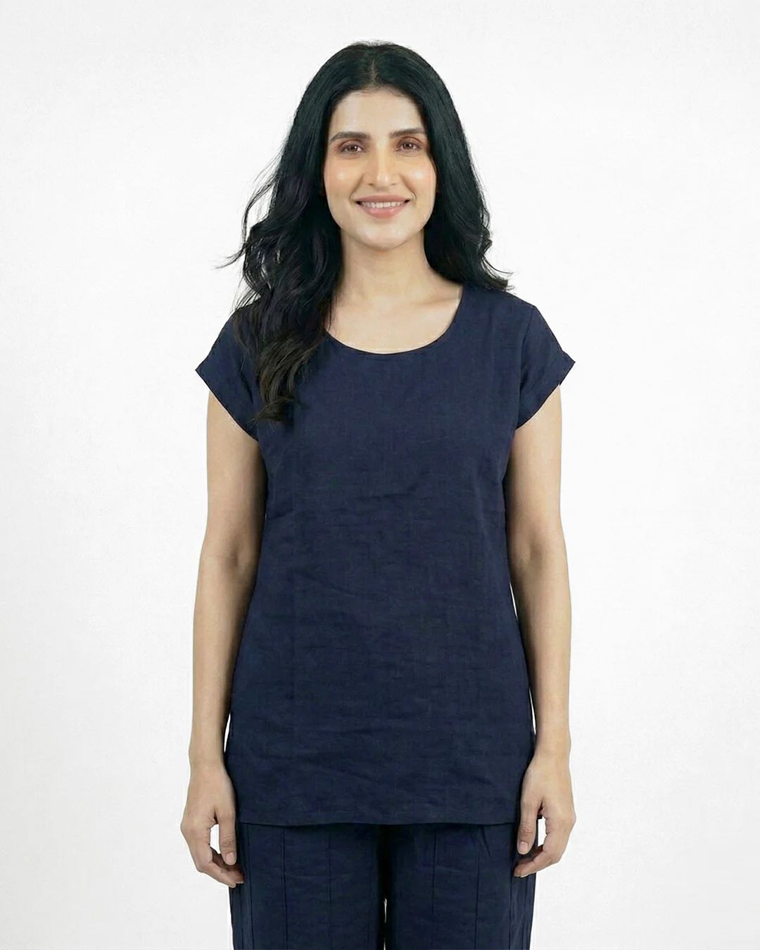 Elegant Comfort Two-Piece Set | Neavy Blue - Image 4