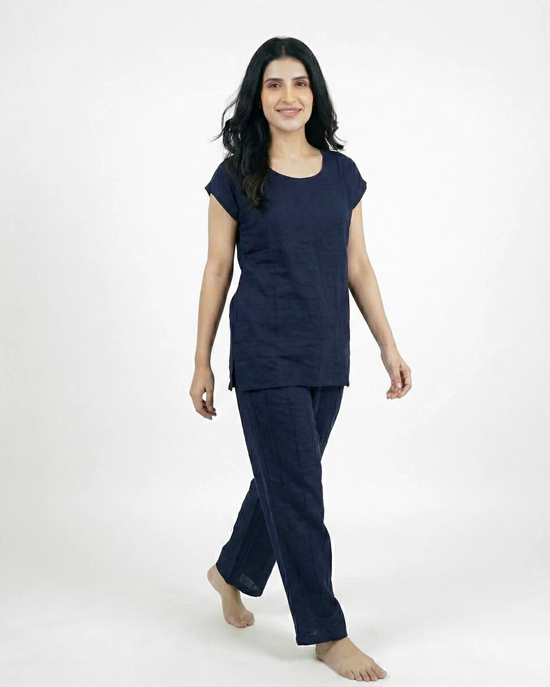 Elegant Comfort Two-Piece Set | Neavy Blue - Image 5