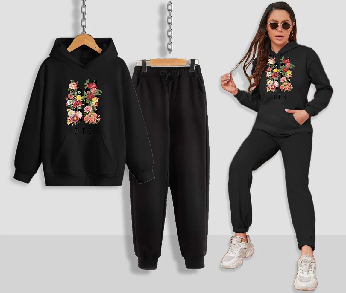 BTS Printed Women Hoodie Set - Image 6