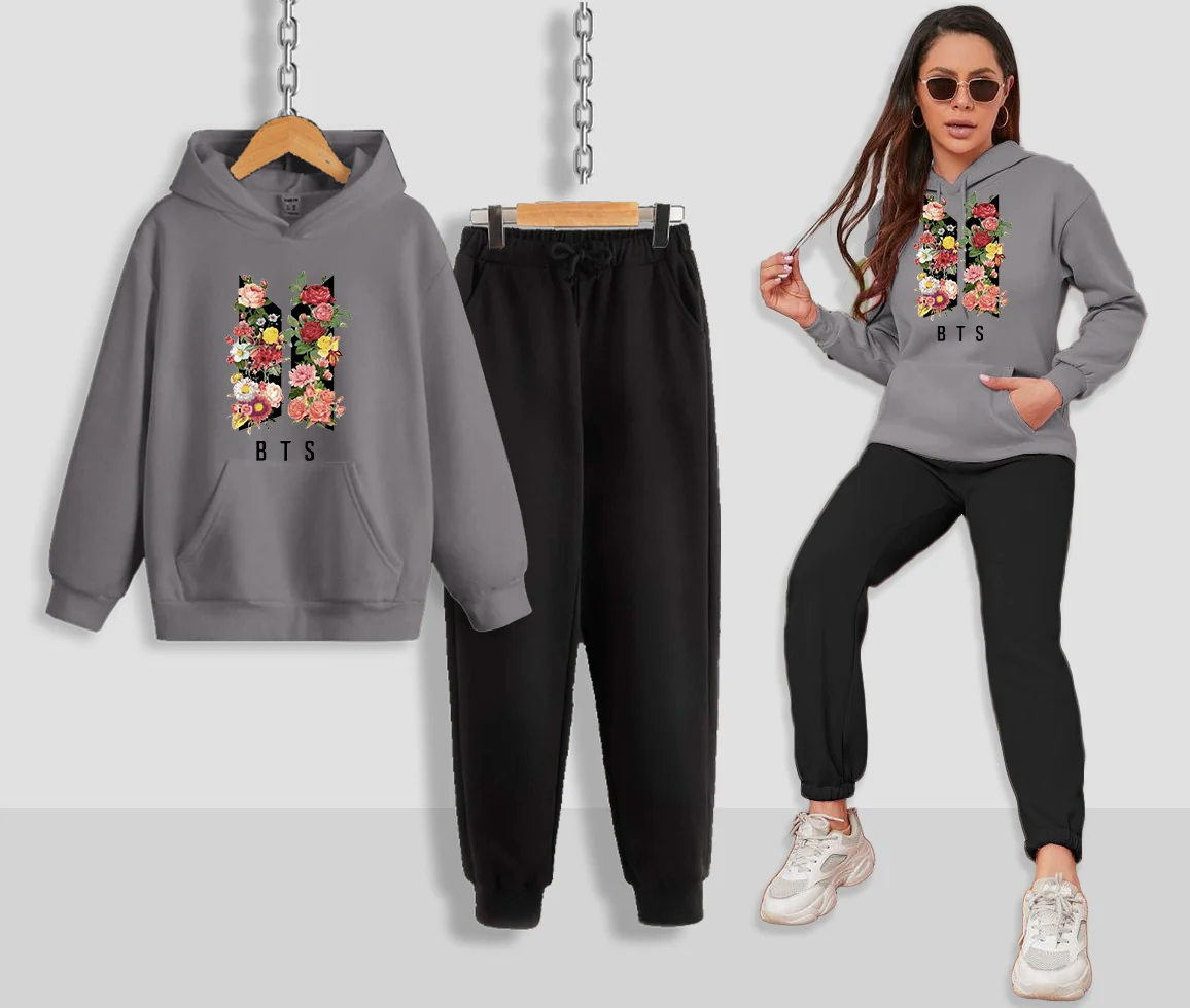 BTS Printed Women Hoodie Set - Image 8