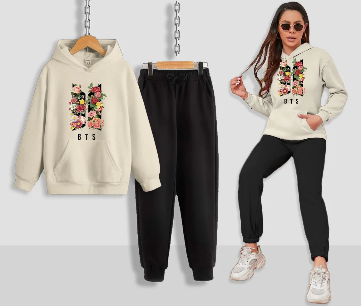 BTS Printed Women Hoodie Set - Image 9