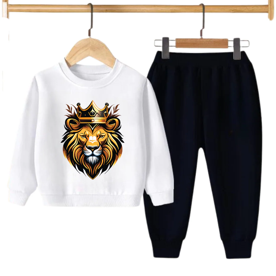 GOLDEN KING PRINTED SWEATSHIRT SET - Image 4