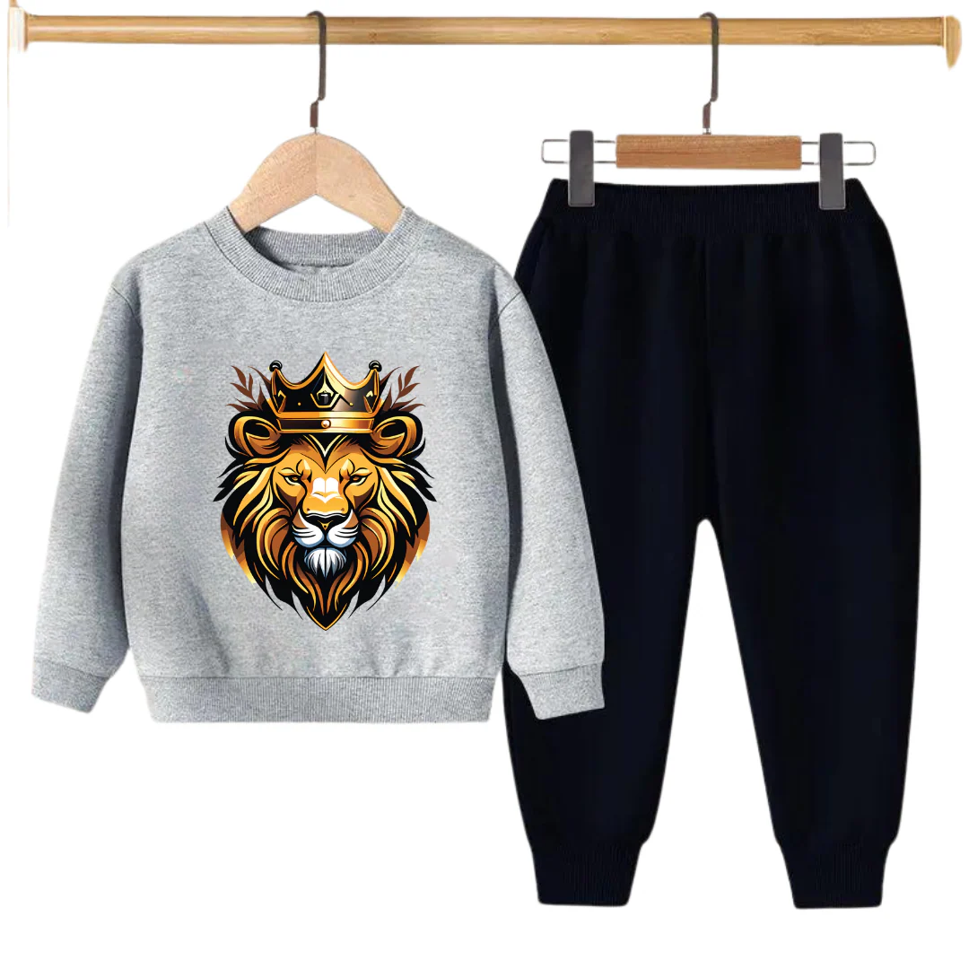 GOLDEN KING PRINTED SWEATSHIRT SET - Image 5