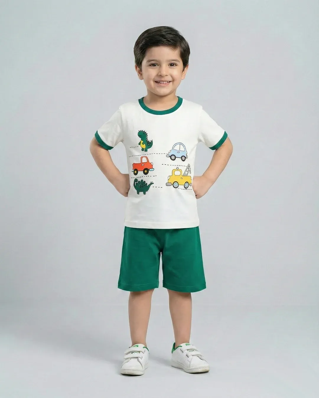 Green Truck Short Set