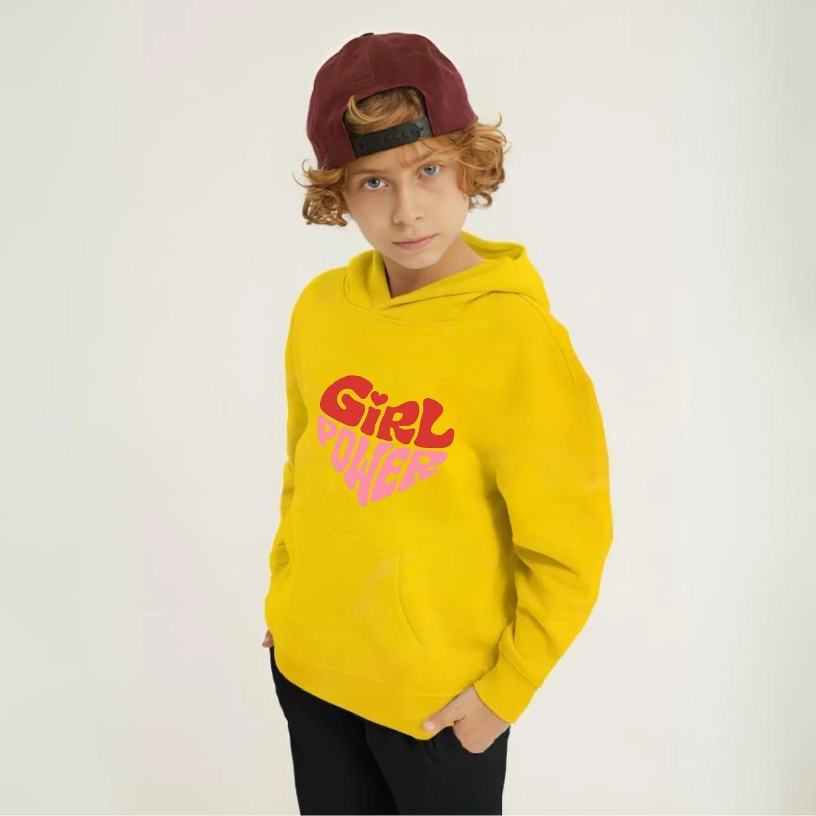 Girl Power Printed Kids Hoodie Set - Image 3