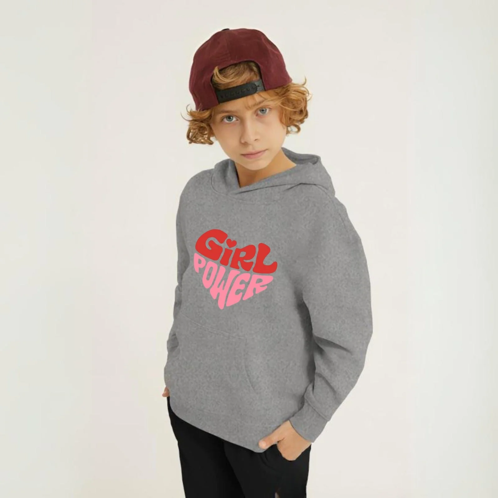 Girl Power Printed Kids Hoodie Set - Image 4