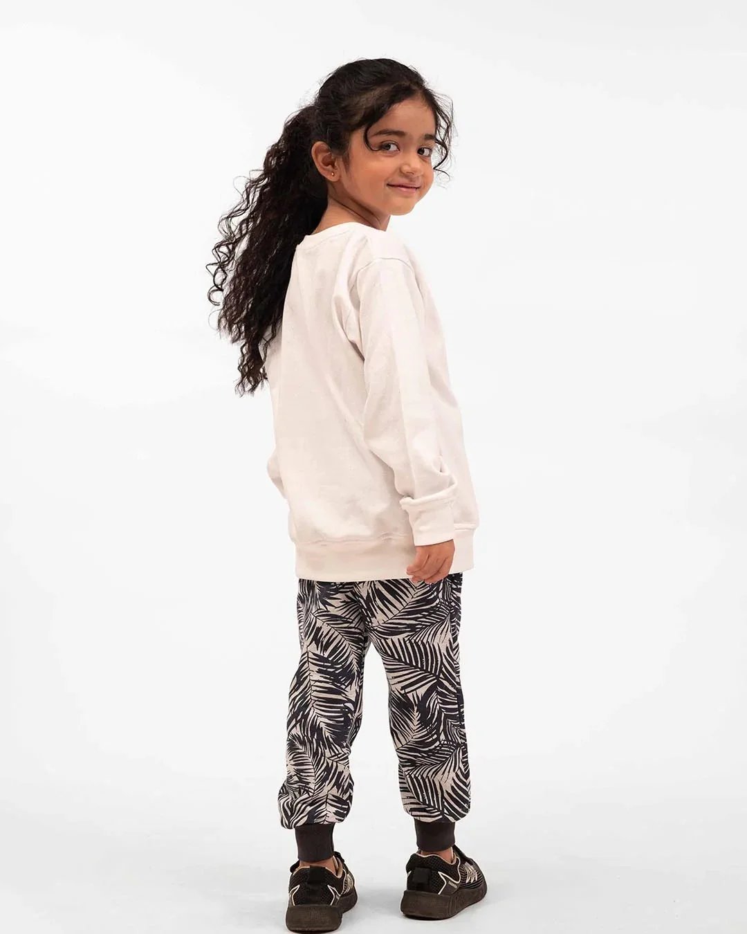 Kids Leaf Print Fleece Set - Image 5
