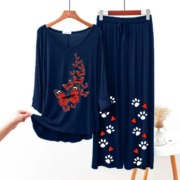 Red Butterfly Women Loungewear ARTICLE #56 - Image 4