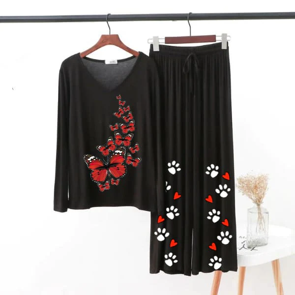 Red Butterfly Women Loungewear ARTICLE #56 - Image 5