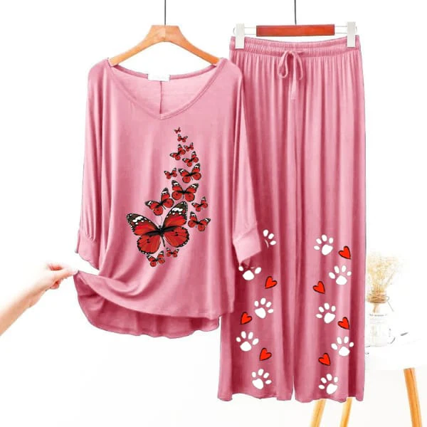 Red Butterfly Women Loungewear ARTICLE #56 - Image 6