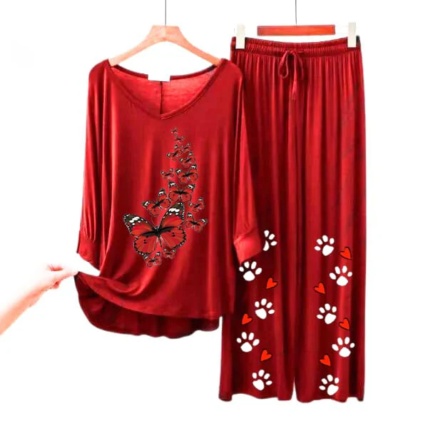 Red Butterfly Women Loungewear ARTICLE #56 - Image 7