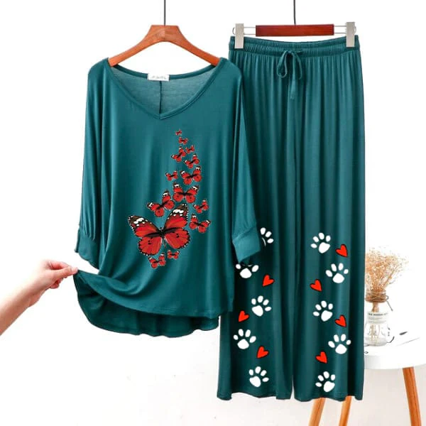 Red Butterfly Women Loungewear ARTICLE #56 - Image 8