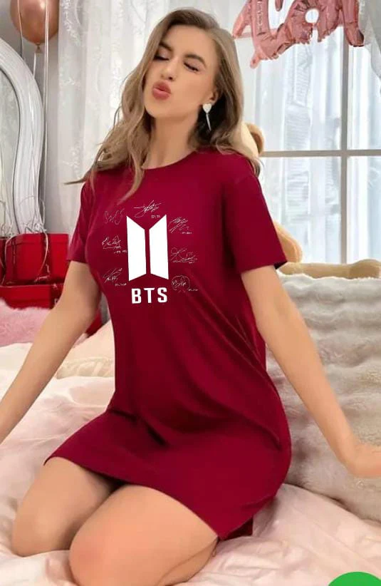 BTS Printed Long Shirt - Image 2