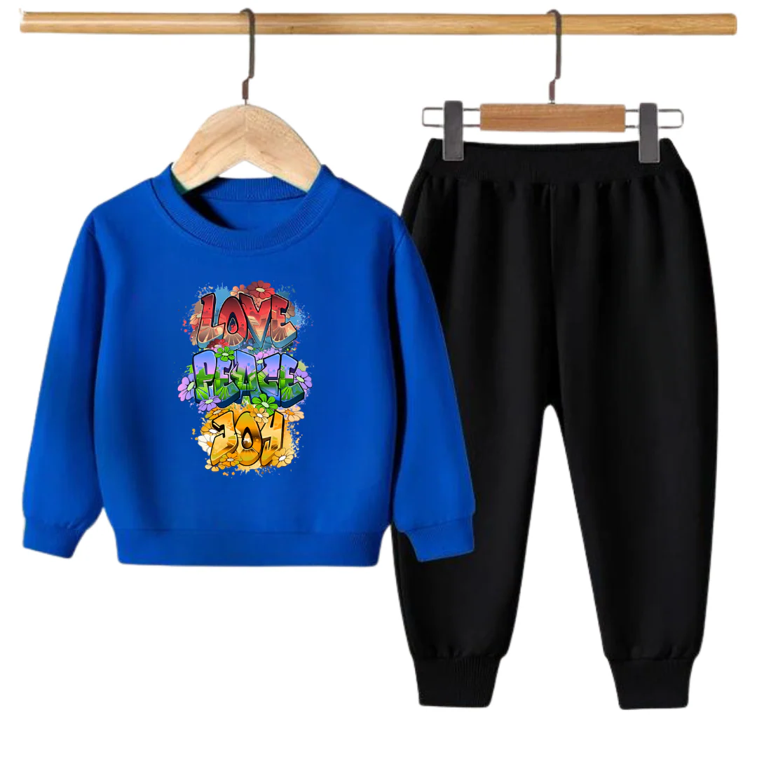 LOVE PEACE JOY PRINTED SWEATSHIRT SET - Image 6