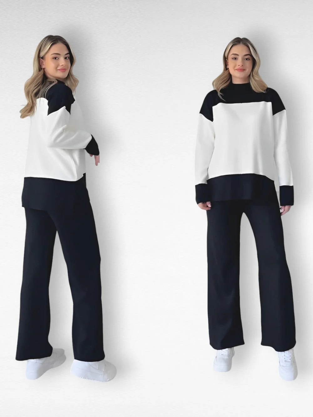 Multicolor Drop Shoulder Loungewear - Image 2