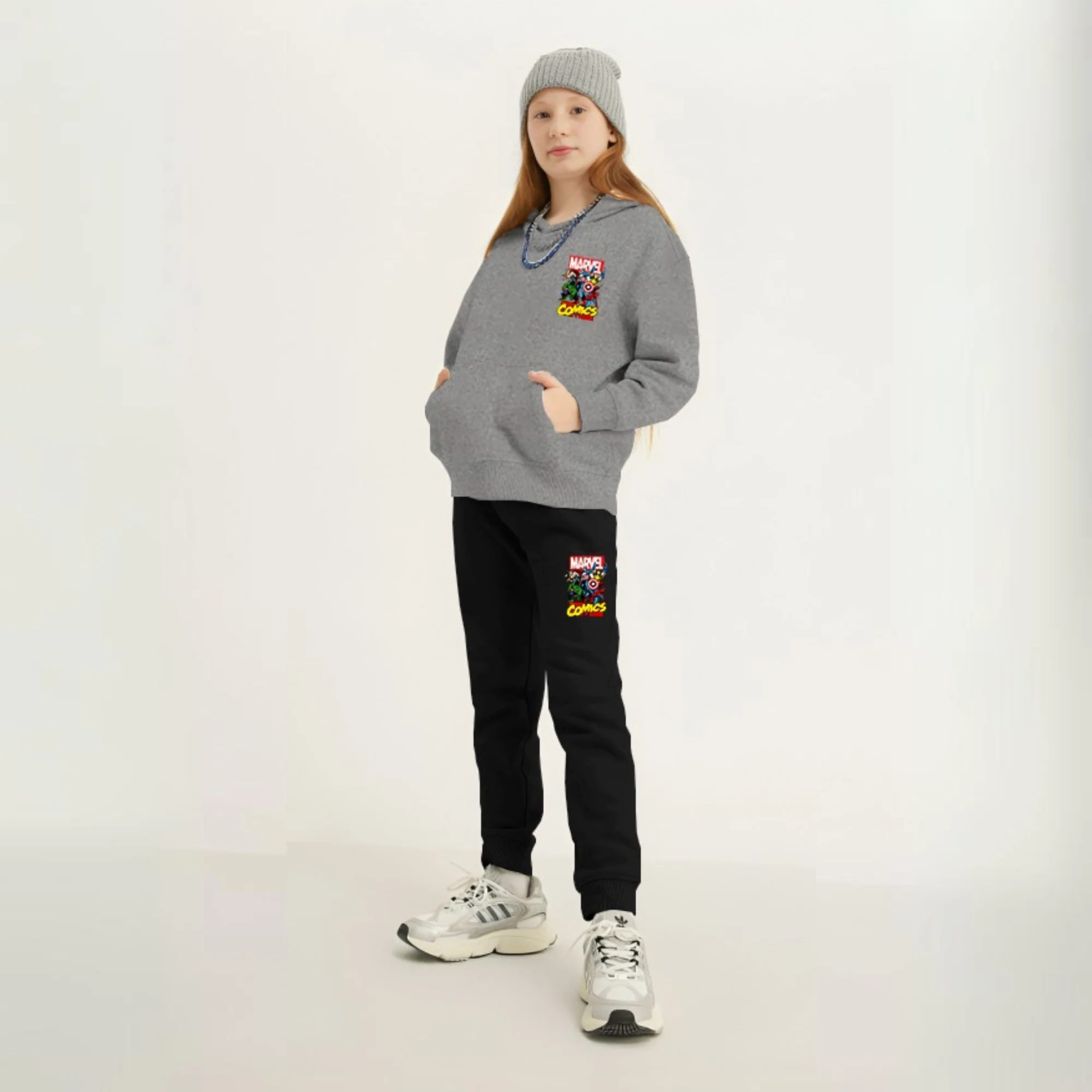 Marvel Comic Printed Kids Hoodie Set - Image 2