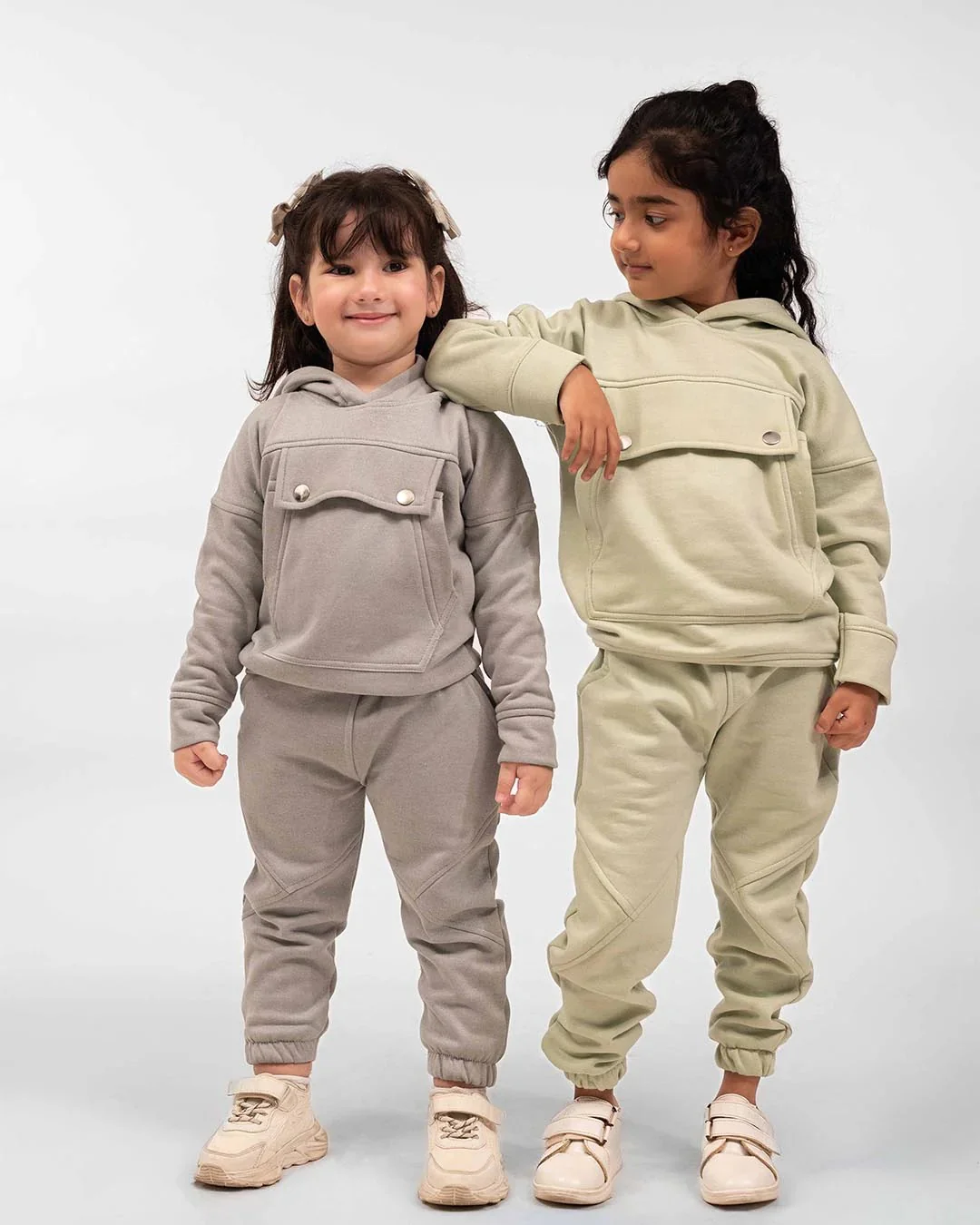 Mocha Grey Comfort Set – Unisex Winter Fleece Wear - Image 3