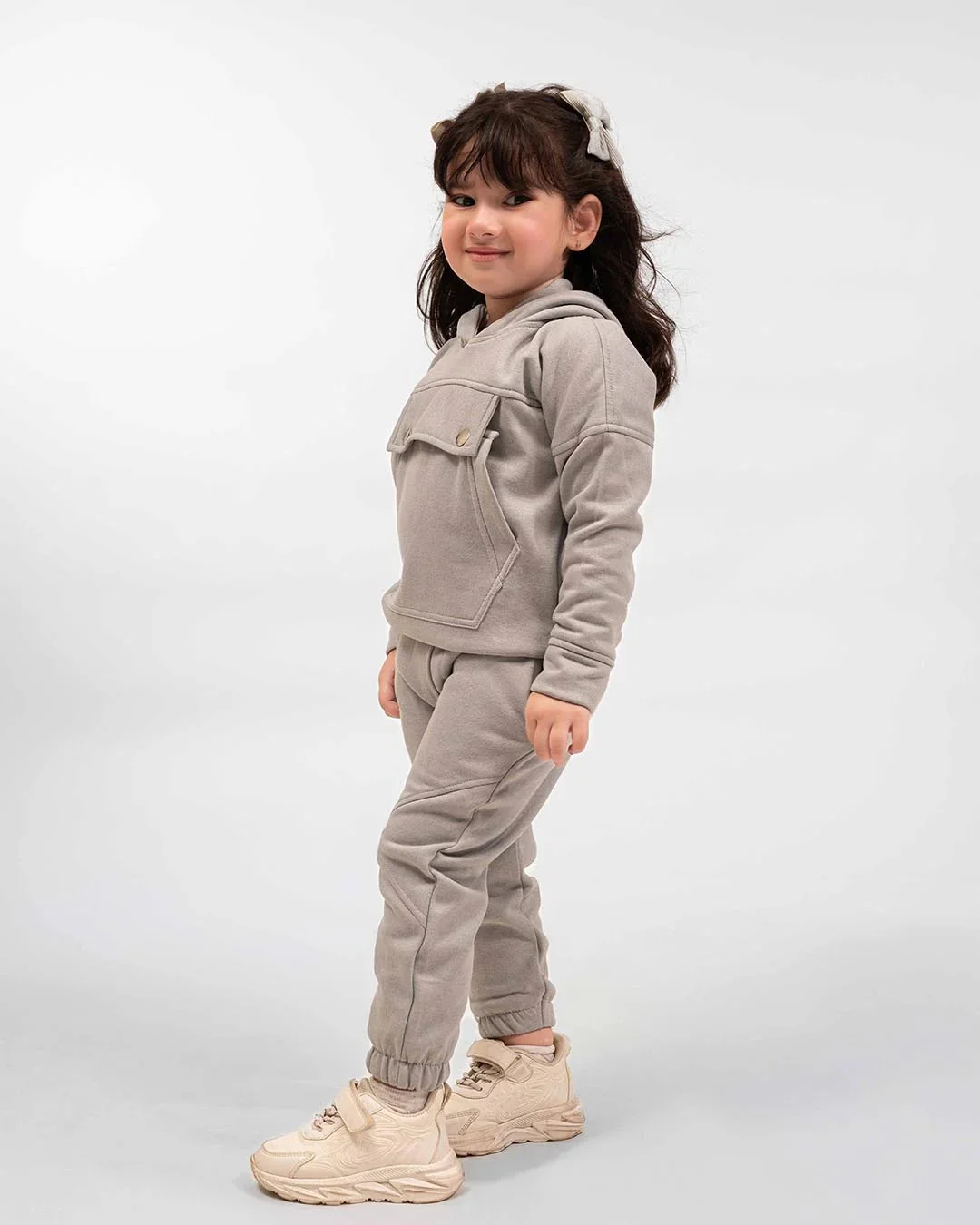 Mocha Grey Comfort Set – Unisex Winter Fleece Wear - Image 4