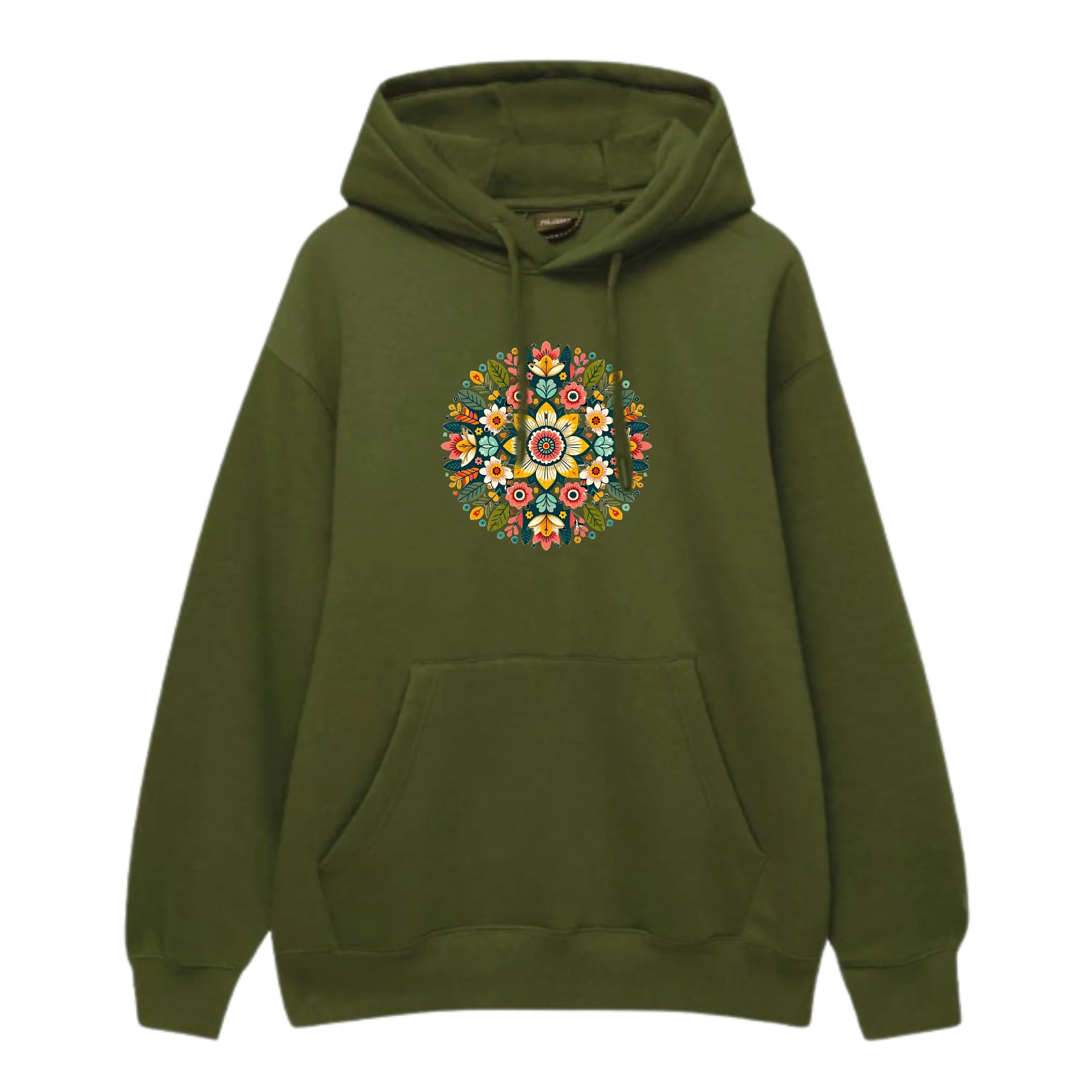 Multi Flower Pattern Hoodie - Image 4