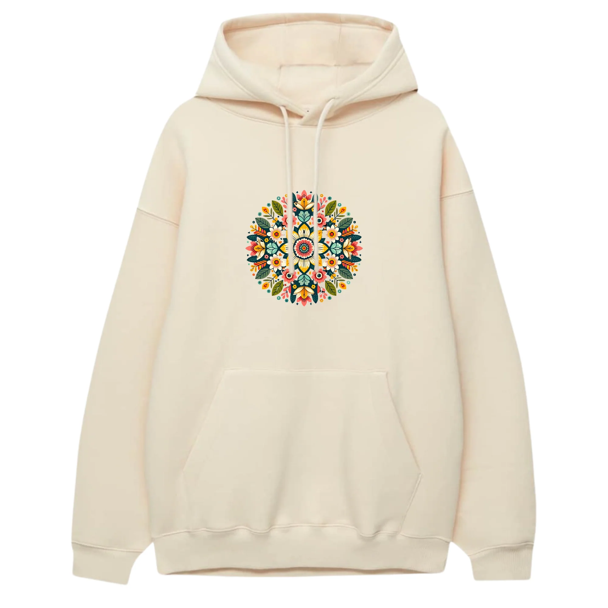 Multi Flower Pattern Hoodie - Image 6