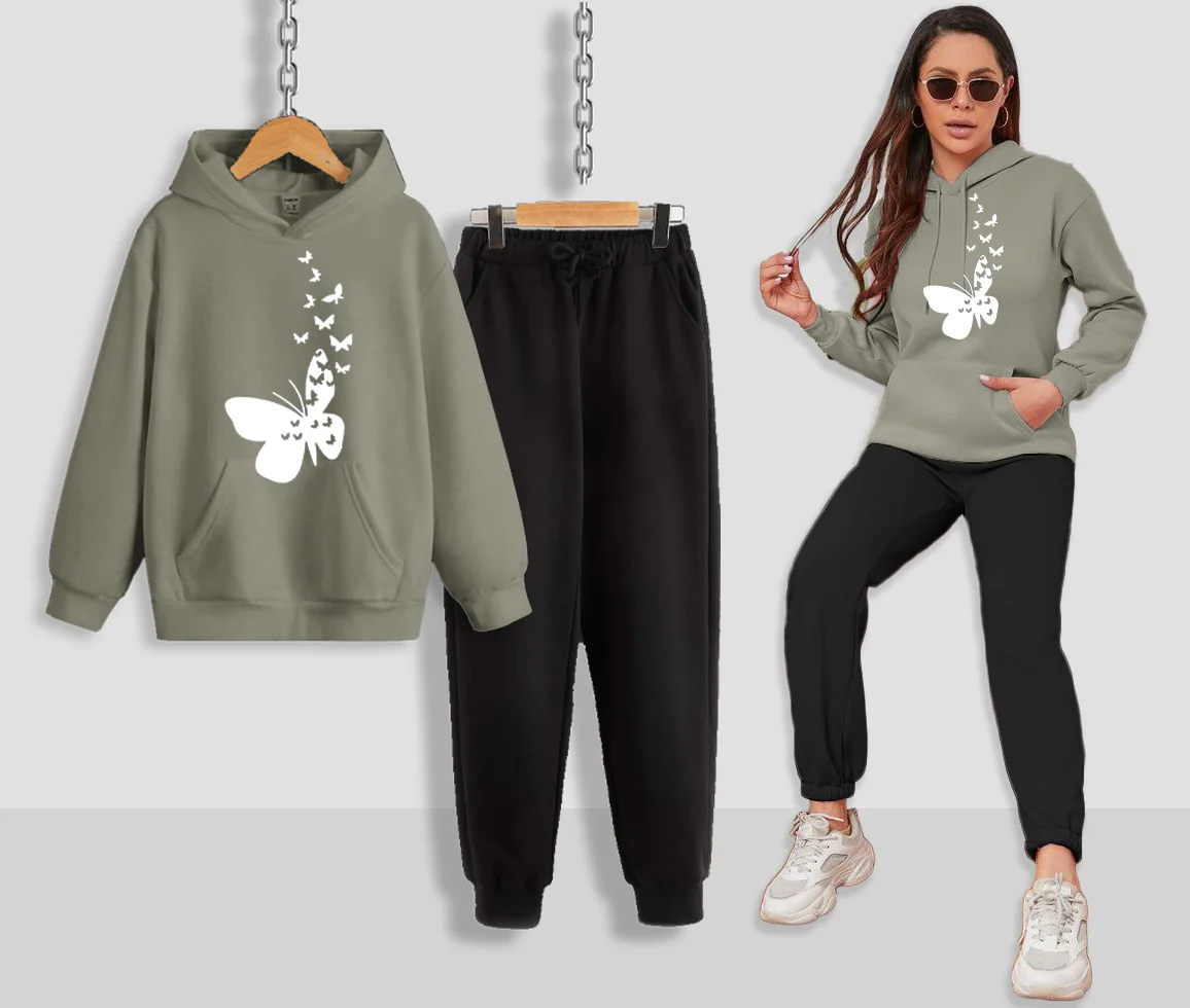 Flying Butterfly Women Hoodie Set - Image 7